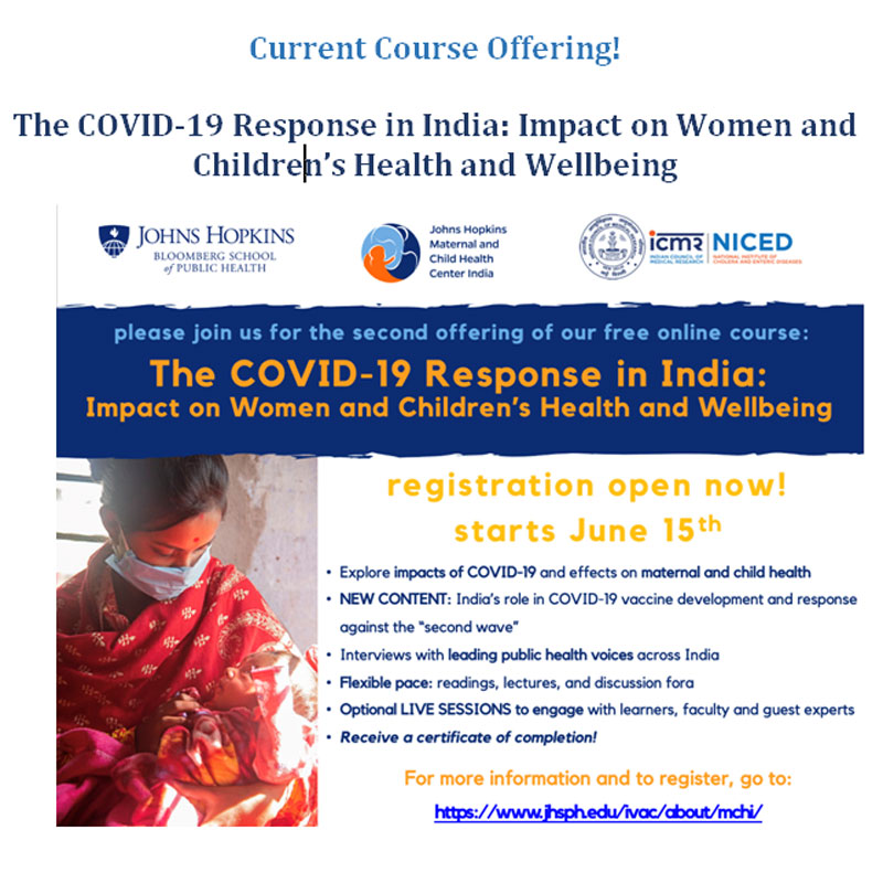 The COVID-19 Response in India: Impact on Women and 
				Children's Health and Wellbeing